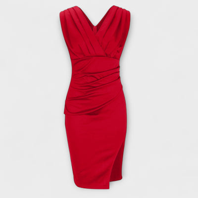 Desi – Robe fendue à col en V