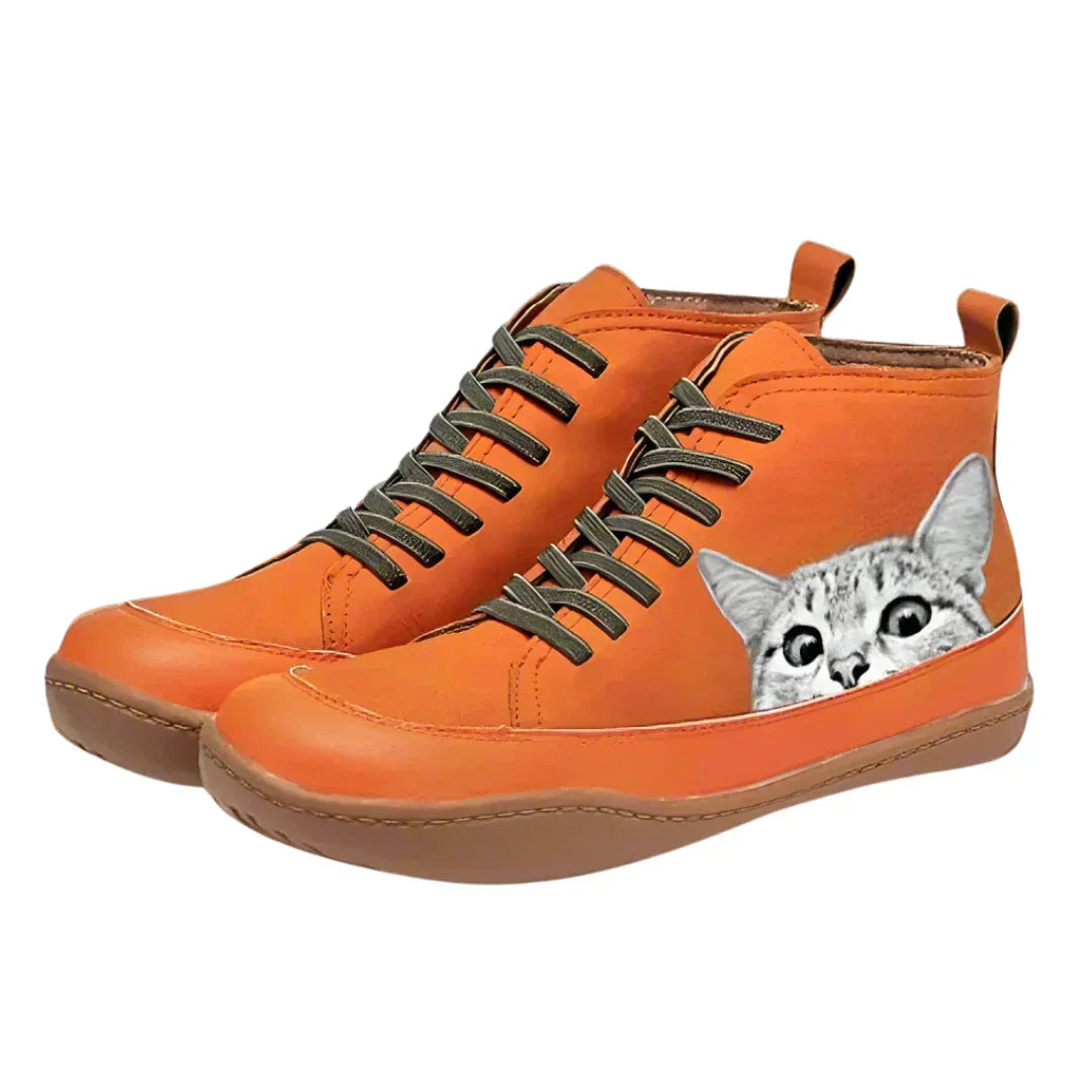 Fenna | Chaussures en cuir pour les amoureux des chats