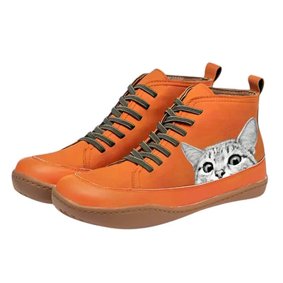 Fenna | Chaussures en cuir pour les amoureux des chats