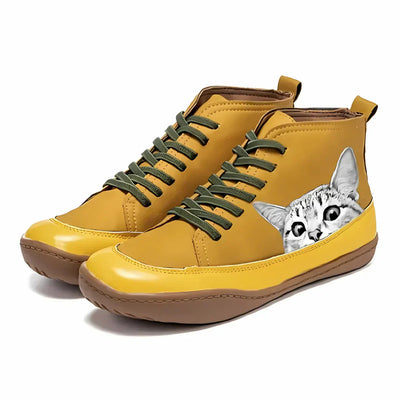 Fenna | Chaussures en cuir pour les amoureux des chats