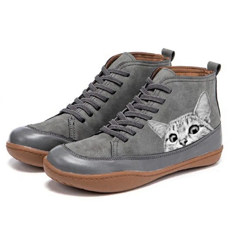 Fenna | Chaussures en cuir pour les amoureux des chats