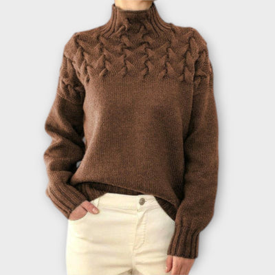 Eva – Pull en maille torsadée pour femme
