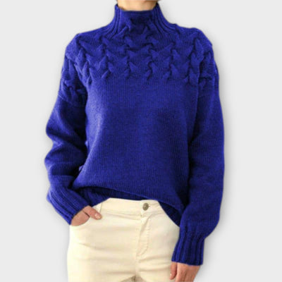Eva – Pull en maille torsadée pour femme