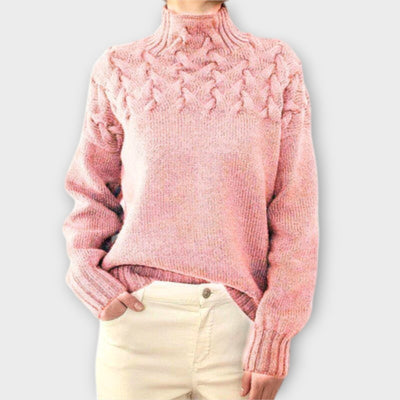 Eva – Pull en maille torsadée pour femme