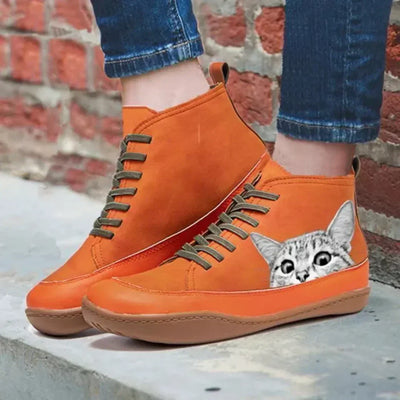 Fenna | Chaussures en cuir pour les amoureux des chats