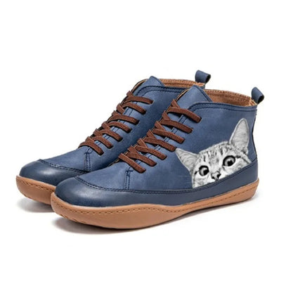 Fenna | Chaussures en cuir pour les amoureux des chats