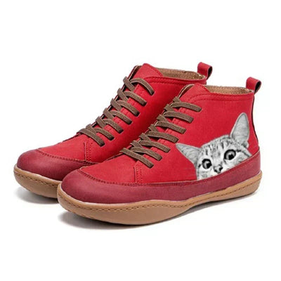 Fenna | Chaussures en cuir pour les amoureux des chats